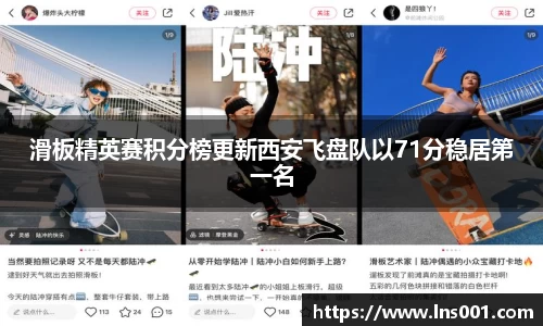 滑板精英赛积分榜更新西安飞盘队以71分稳居第一名